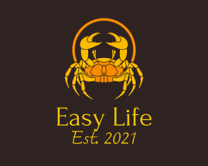 Golden King Crab  logo design