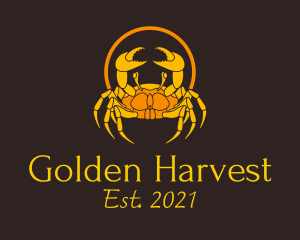 Golden King Crab  logo design