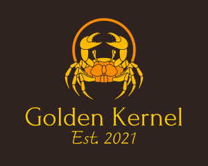 Golden King Crab  logo design