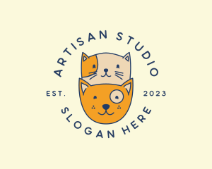 Cat Dog Pet Clinic logo design