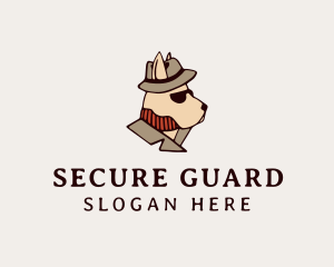 Mysterious Detective Dog  Logo