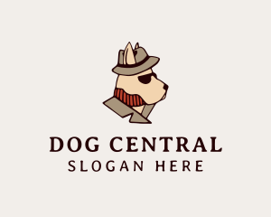 Mysterious Detective Dog  logo design