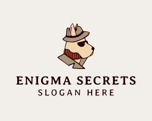 Mysterious Detective Dog  logo design