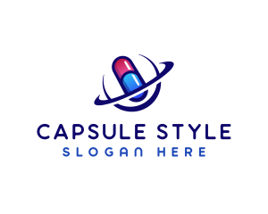 Capsule Medicine Pharmacy logo design