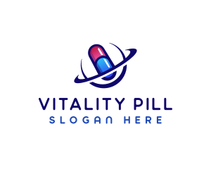 Capsule Medicine Pharmacy logo design