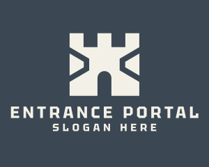 Castle Fort Entrance logo design