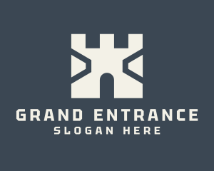 Castle Fort Entrance logo design