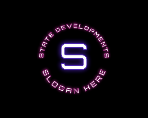 Futuristic Digital Neon Logo