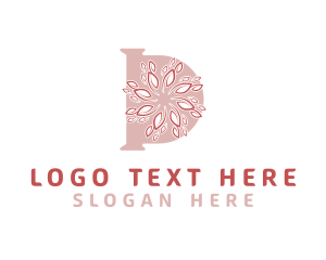 Floral Beauty Letter D logo