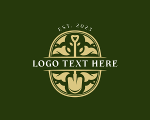 Yard Landscaping Shovel logo