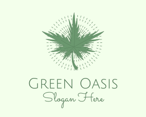 Green Marijuana Dispensary logo design