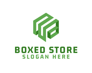 Logistics Cube Box logo design