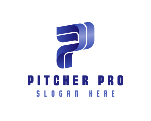 Startup Business Letter P logo design