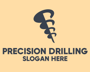 Gray Drilling Screw logo design