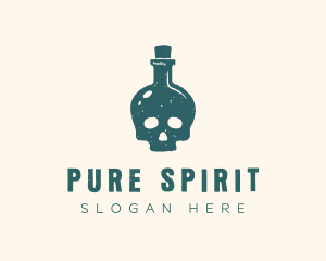 Punk Skull Bottle Poison logo