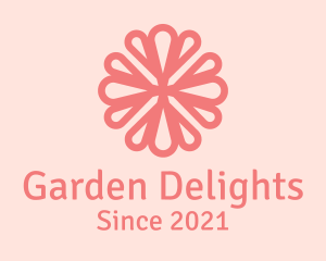 Nature Flower Gardening  logo design