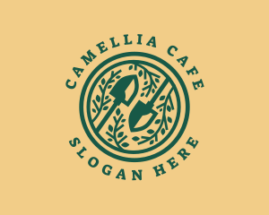 Shovel Garden Planting logo design