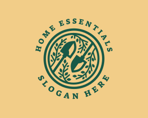 Shovel Garden Planting logo design