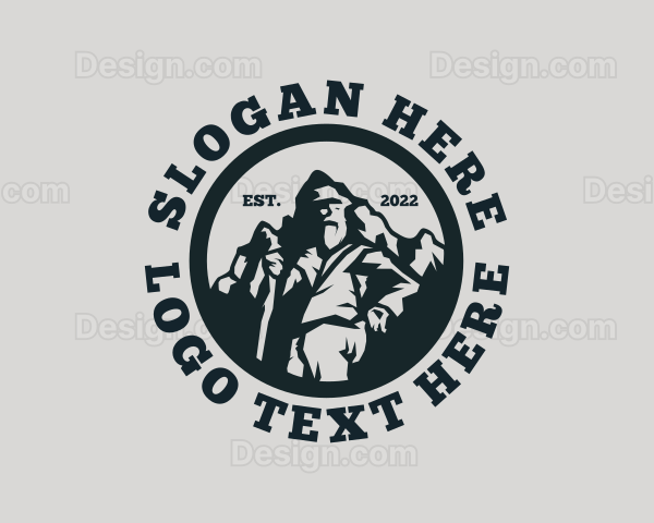 Mountain Peak Hiker Logo