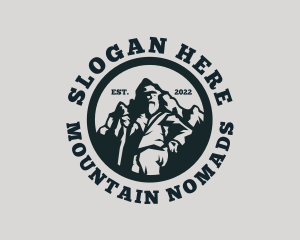 Mountain Peak Hiker logo design