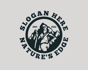 Mountain Peak Hiker logo design