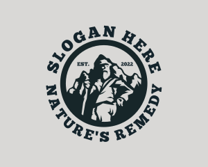 Mountain Peak Hiker logo design