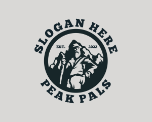 Mountain Peak Hiker logo design