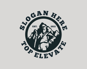 Mountain Peak Hiker logo design