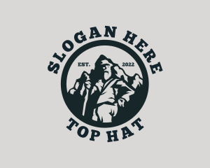 Mountain Peak Hiker logo design