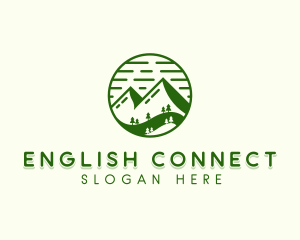 Forest Mountain Trees logo design