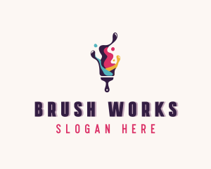 Paint Brush Refurbish logo design