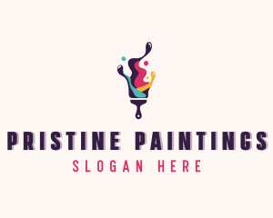 Paint Brush Refurbish logo design