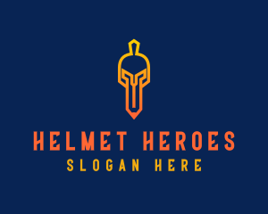 Gladiator Helmet Esport  logo design