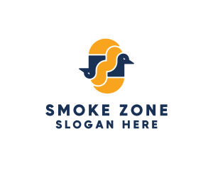 Smoke Bird Lounge logo design