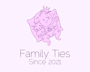 Sleeping Baby Prince  logo design