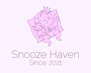 Sleeping Baby Prince  logo design