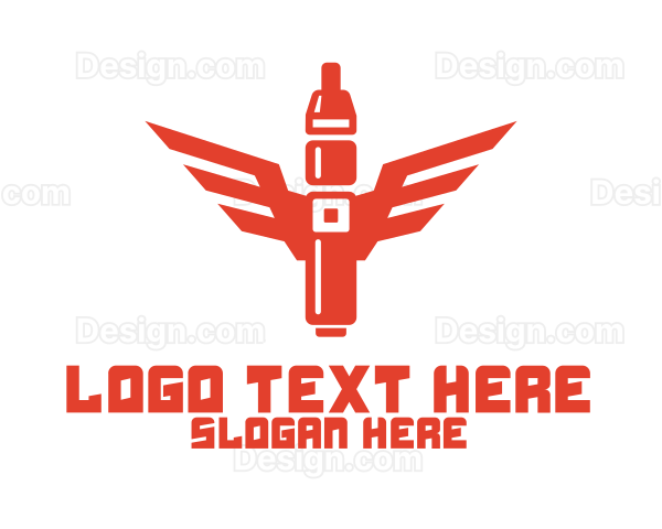 Orange Vape Wings Logo