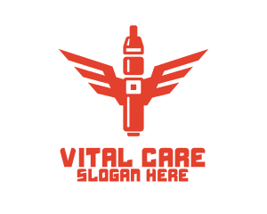 Orange Vape Wings logo