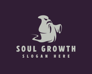 Spooky Halloween Ghost logo