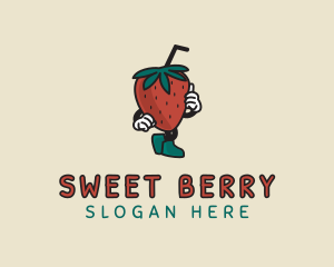 Walking Strawberry Smoothie logo