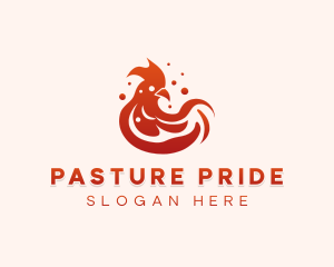 Livestock Rooster Chicken logo
