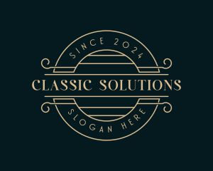 Classic Upscale Business logo design