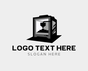 3D Printer Machine logo