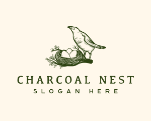 Nature Bird Nest logo