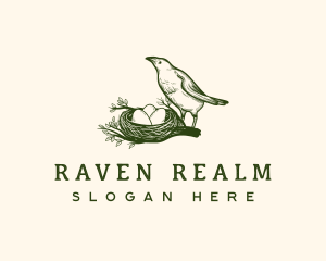 Nature Bird Nest logo