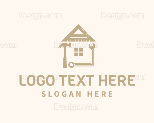 House Construction Contractor Tool Logo