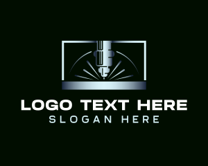 Steel - Steel Cutting Machine Laser logo design
