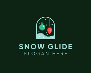 Snow Christmas Ornament  logo design