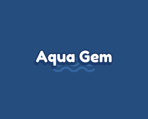 Cute Cartoon Water logo design