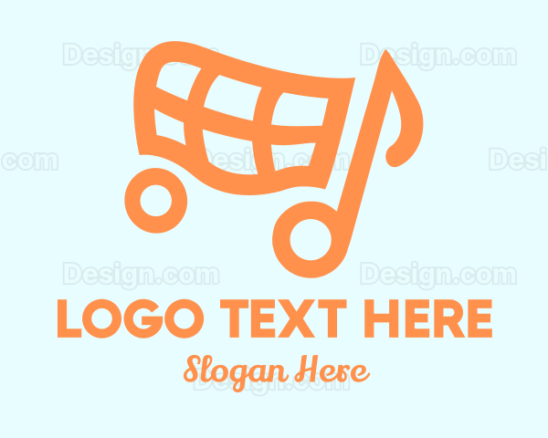 Musical Note Cart Logo